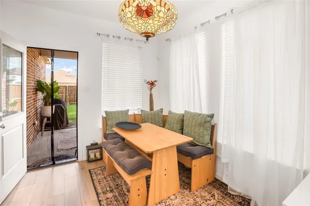 a very nice looking room with a large window