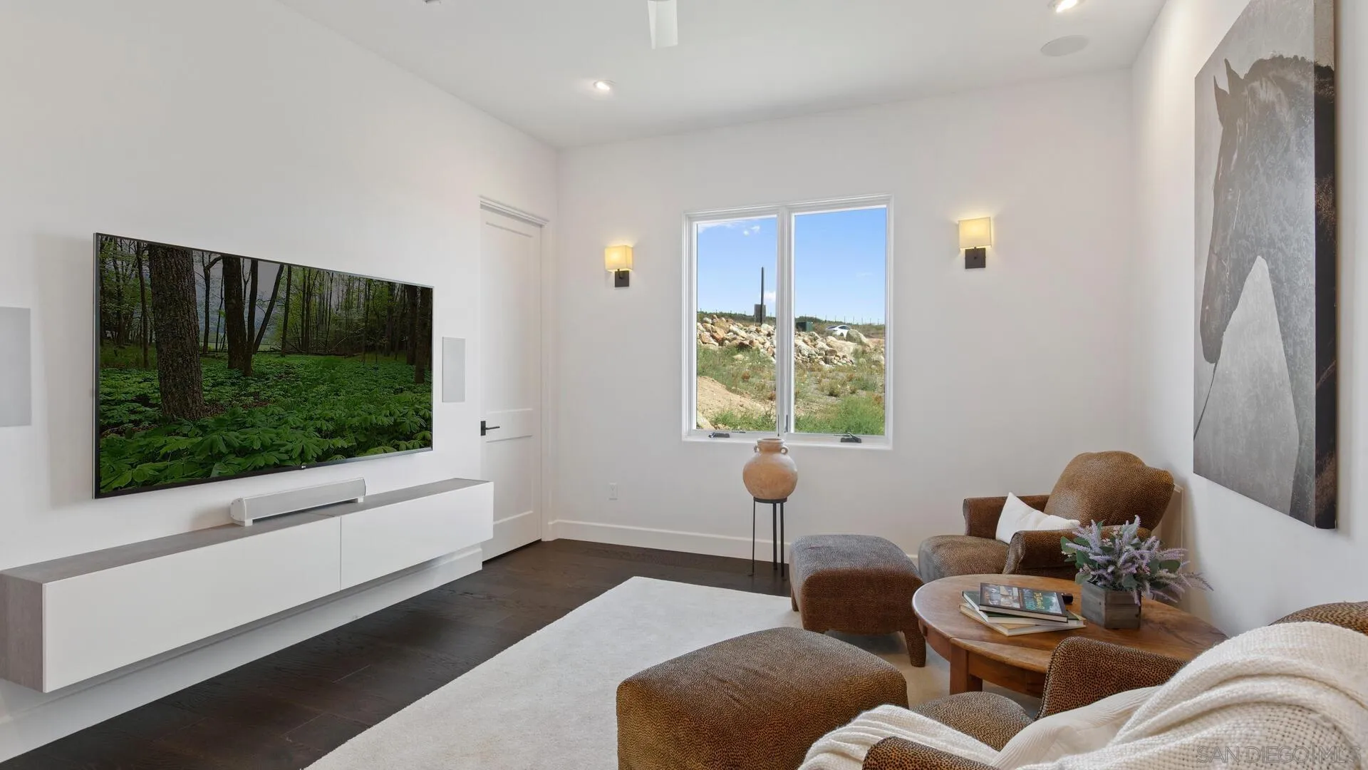 16674 Liberty Ridge San Diego, CA 92127 - Photo 21 of 35 a living room with furniture and a flat screen tv