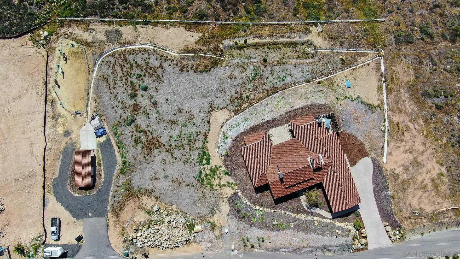 16674 Liberty Ridge San Diego, CA 92127 - Photo 33 of 35 an aerial view of a fireplace with table and chairs