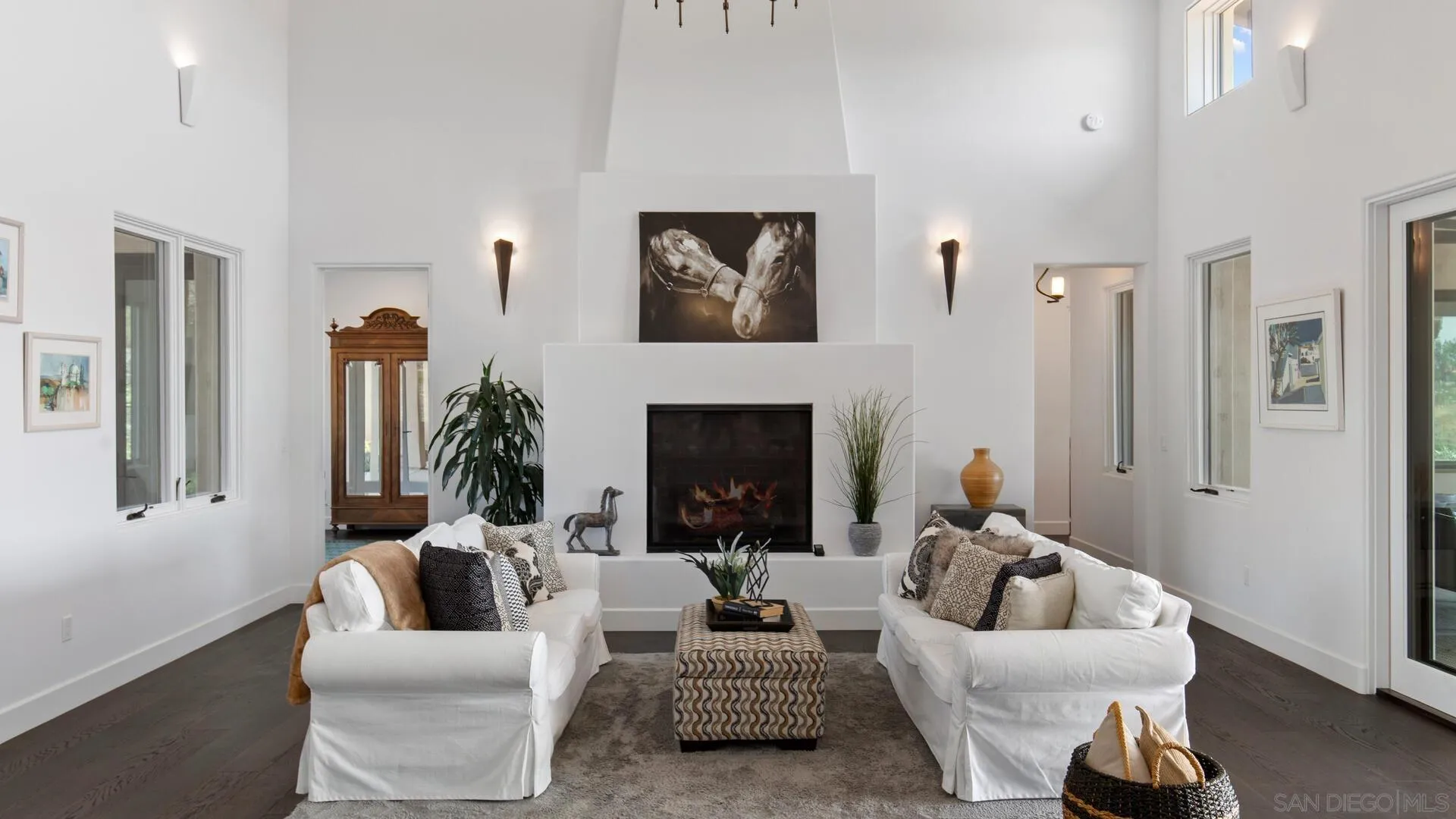16674 Liberty Ridge San Diego, CA 92127 - Photo 4 of 35 a living room with furniture and a fireplace