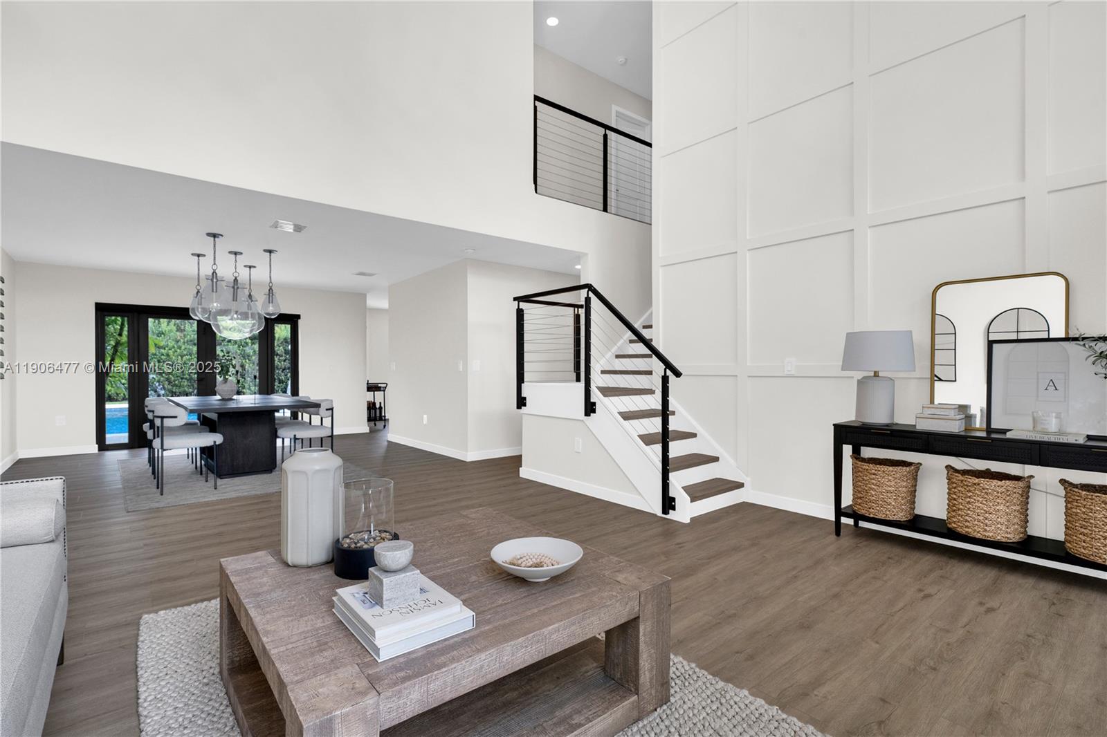 19913 Southwest 3rd Place Pembroke Pines, FL 33029 - Photo 15 of 56 a living room with furniture and wooden floor