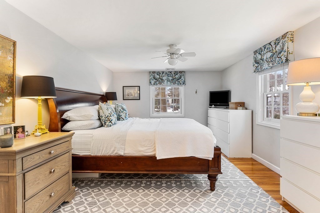 91 Valley Road Milton, MA 02186 - Photo 16 of 29 a bedroom with a bed and wooden floor