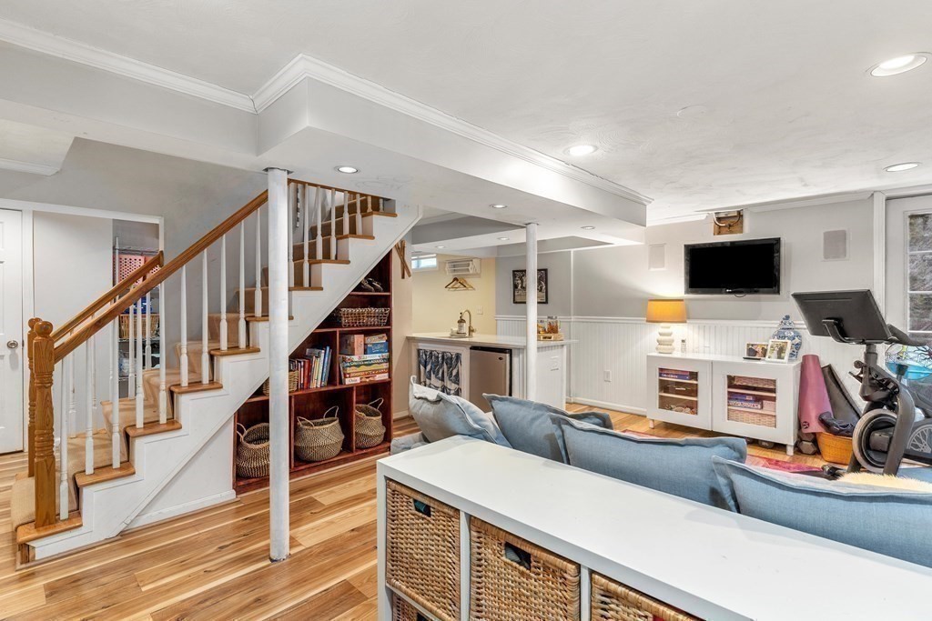 91 Valley Road Milton, MA 02186 - Photo 25 of 29 a view of a livingroom with furniture and a flat screen tv