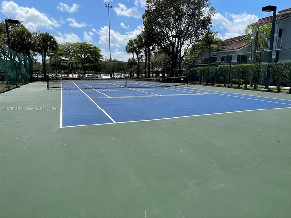 a view of a tennis court