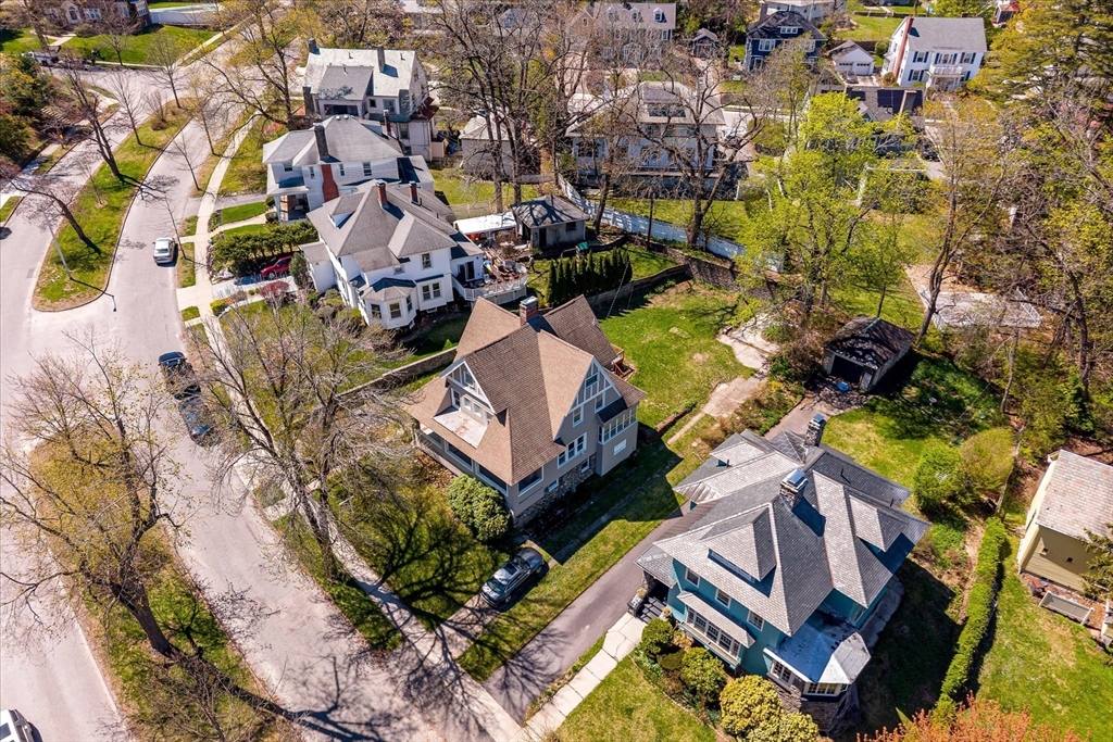 4 Chamberlain Parkway Worcester, MA 01602 - Photo 40 of 42 an aerial view of residential houses with outdoor space