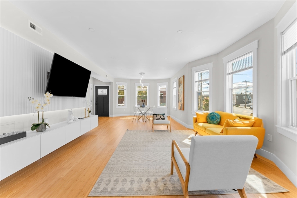 86 Cypress Street, Unit 86 Watertown, MA 02472 - Photo 14 of 38 a living room with furniture and a flat screen tv