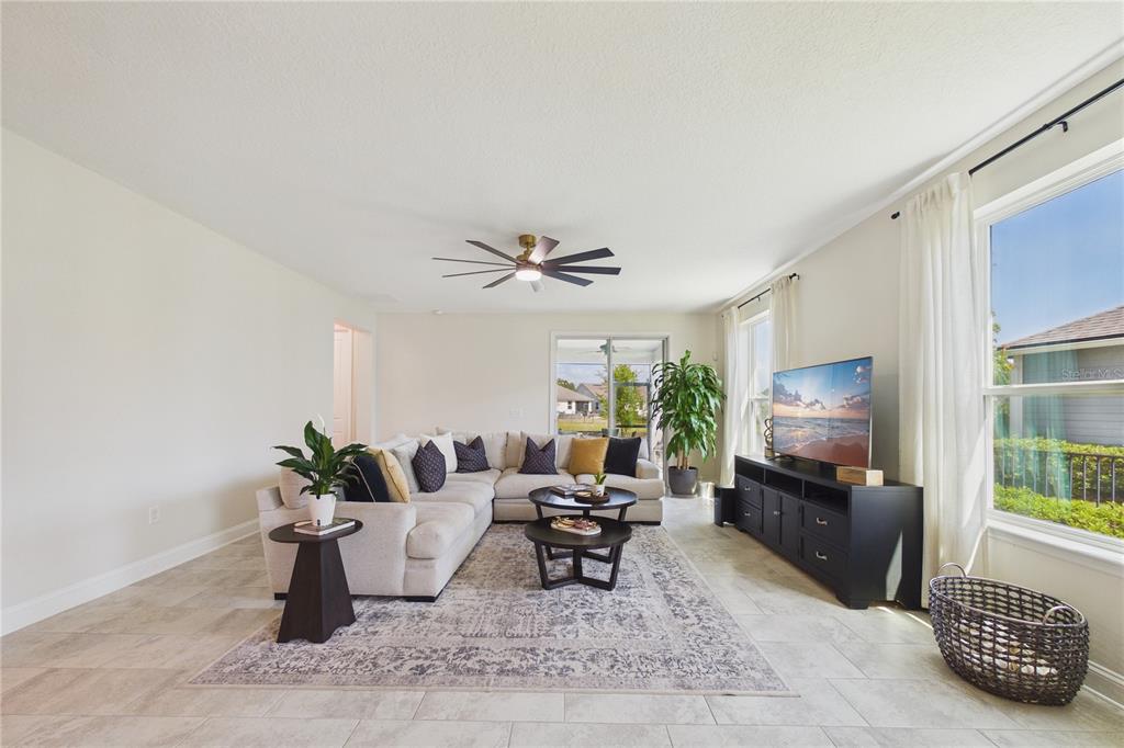 458 Convex Lane St. Augustine, FL 32095 - Photo 19 of 60 a living room with furniture a flat screen tv and a window