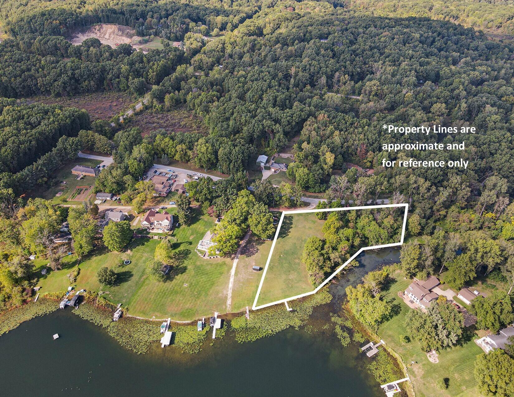 Three Bidelman Road Three Rivers, MI 49093 - Photo 8 of 8 Aerial w lines