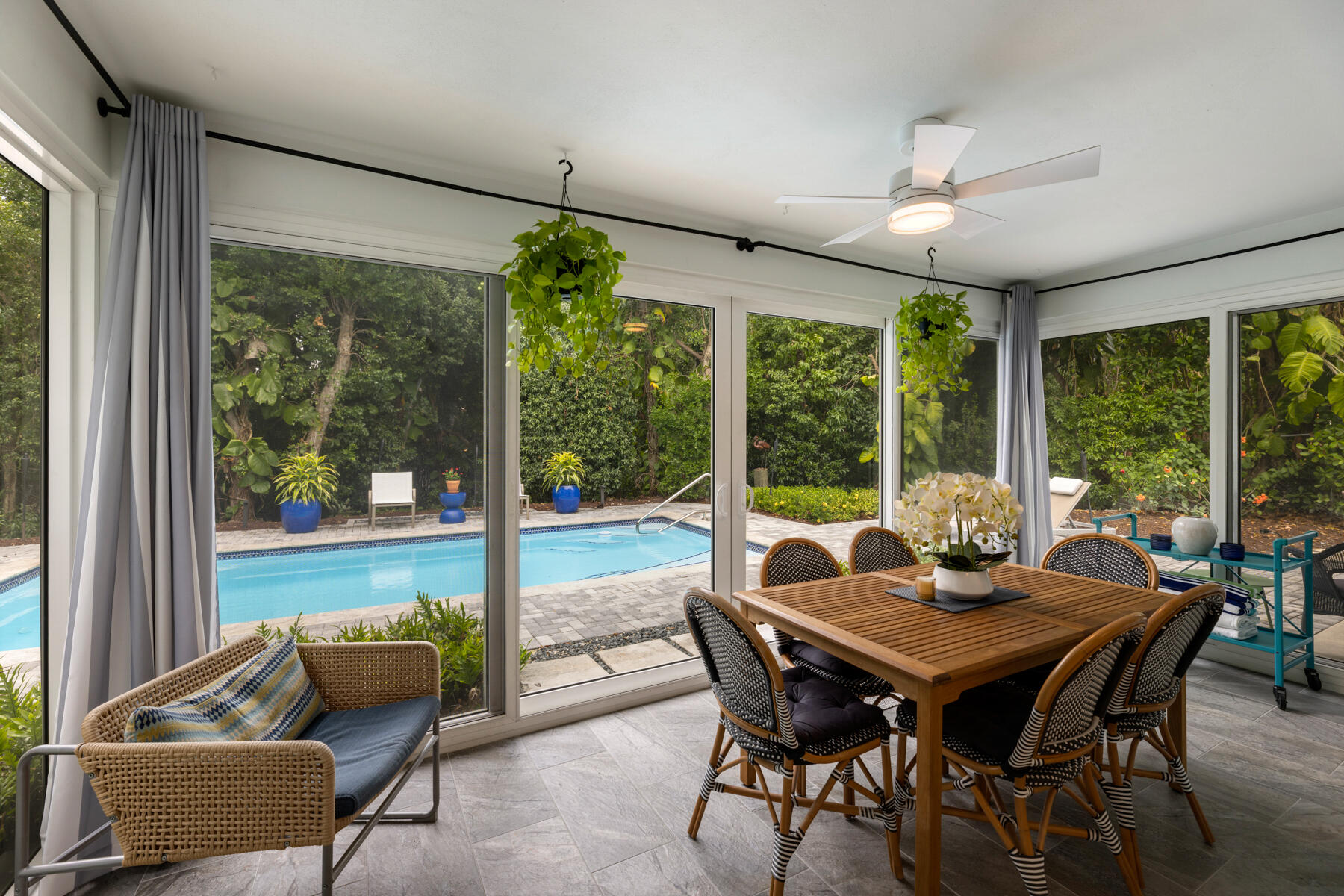 32 Park Road Islamorada, FL 33036 - Photo 5 of 48 a view of a dining room with furniture window and outside view