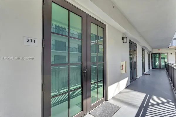 a view of front door