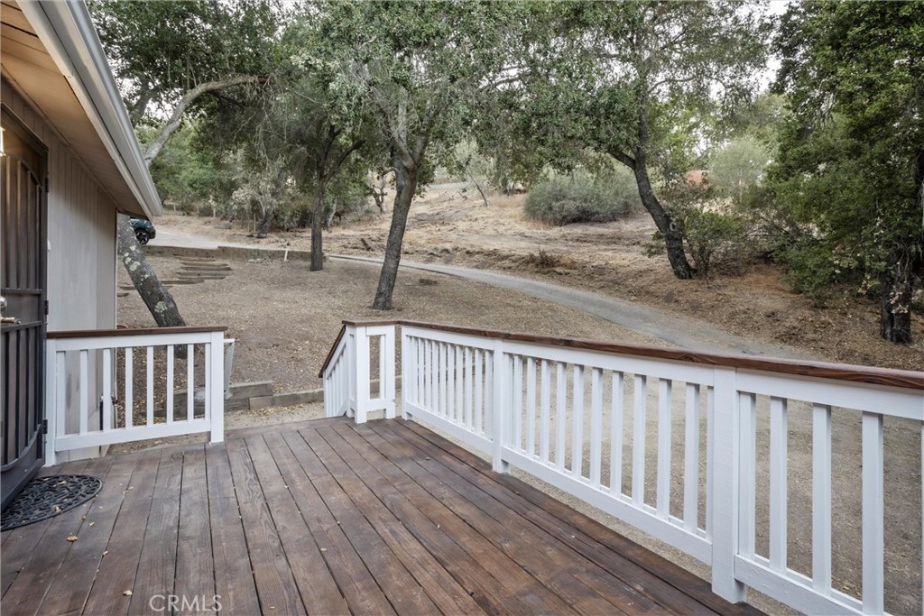 3550 Ardana Road Paso Robles, CA 93446 - Photo 17 of 23 a view of backyard with deck and wooden floor