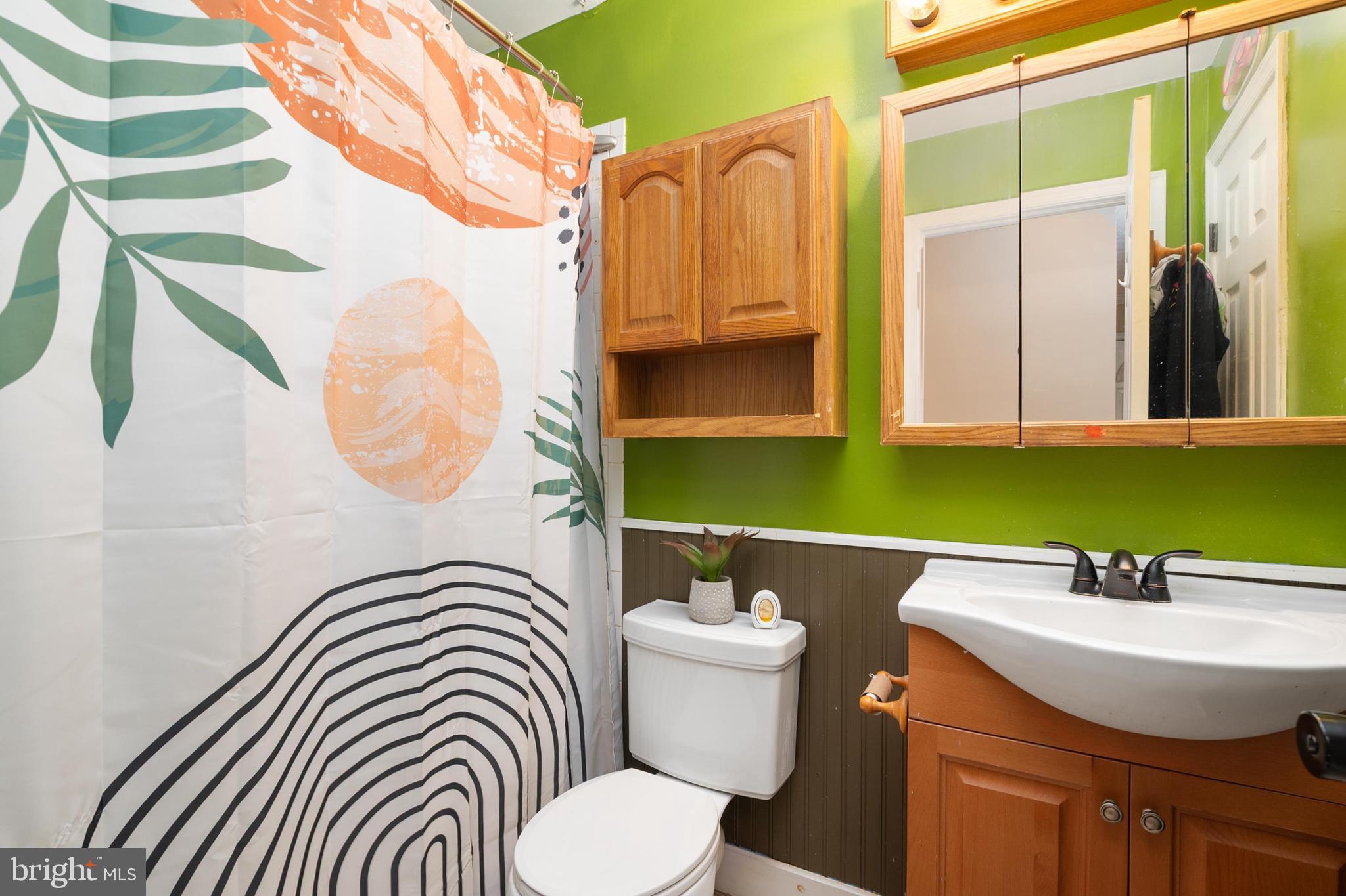 1839 Harbor Drive Chester, MD 21619 - Photo 19 of 23 a bathroom with a sink a mirror and a toilet