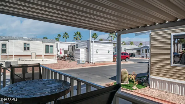 a terrace with outdoor seating