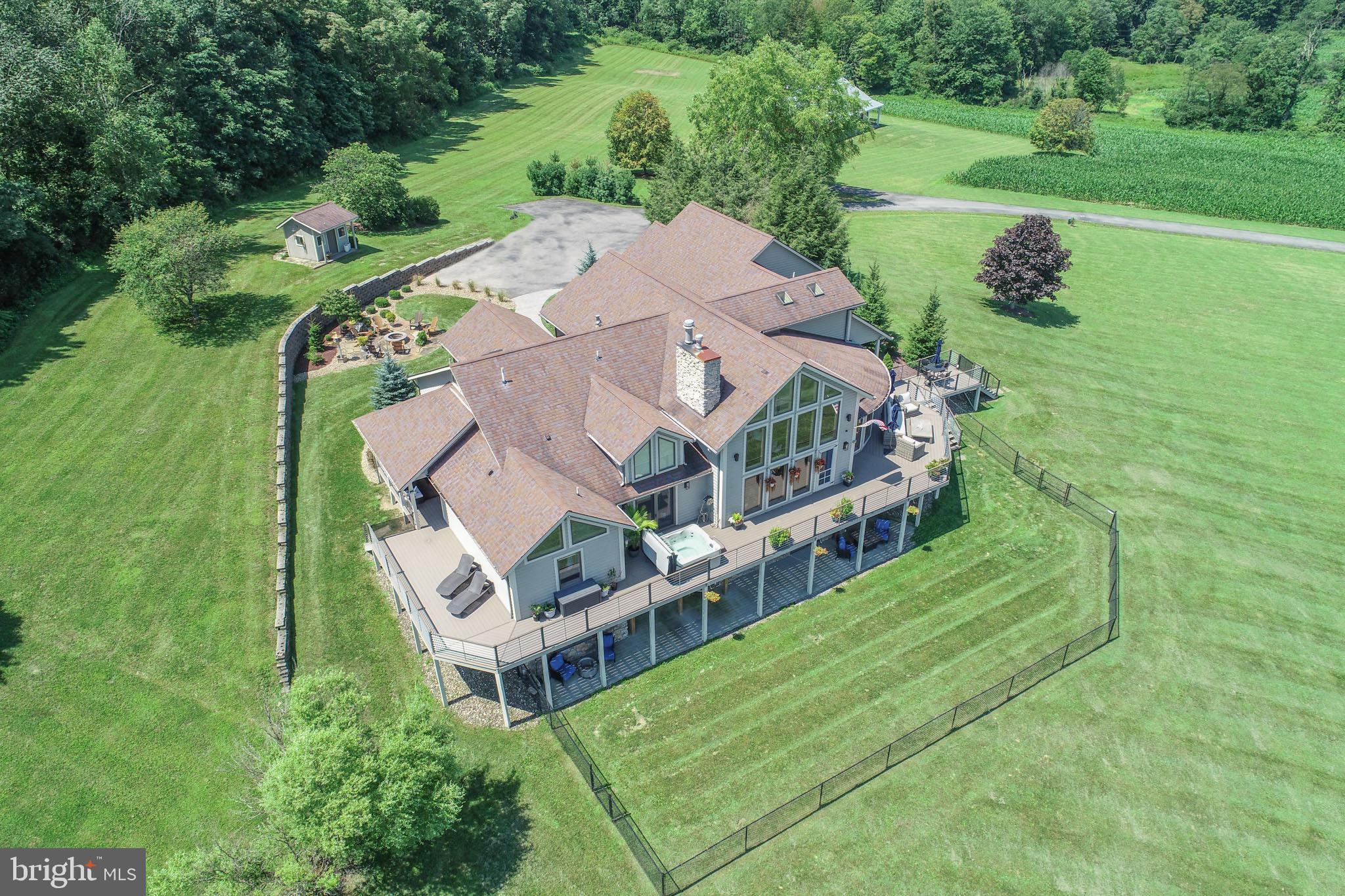 2325 Accident Friendsville Road Accident, MD 21520 - Photo 6 of 107 an aerial view of residential house with outdoor space and trees all around