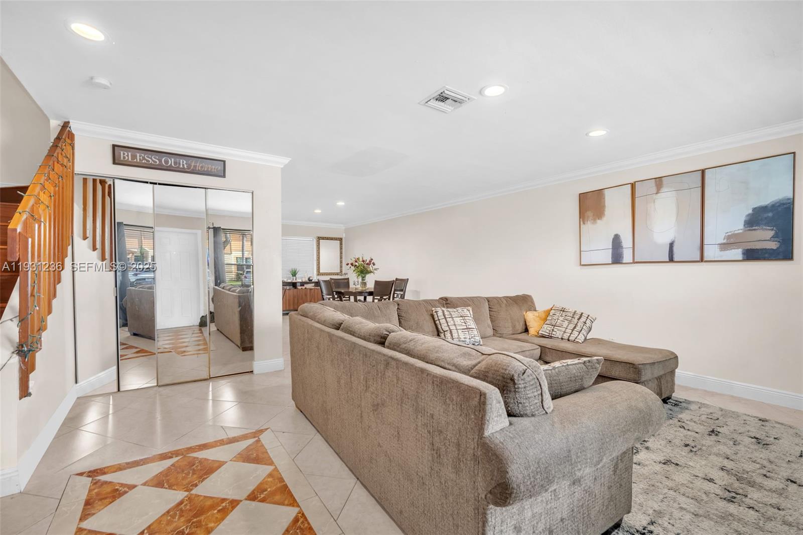 3370 Beau Rivage Drive, Unit 3N Pompano Beach, FL 33064 - Photo 10 of 38 a living room with furniture and a rug