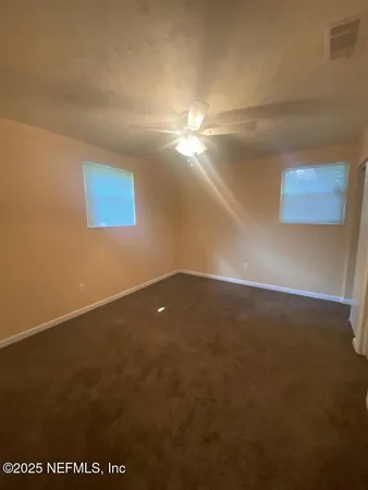 view of a room with door