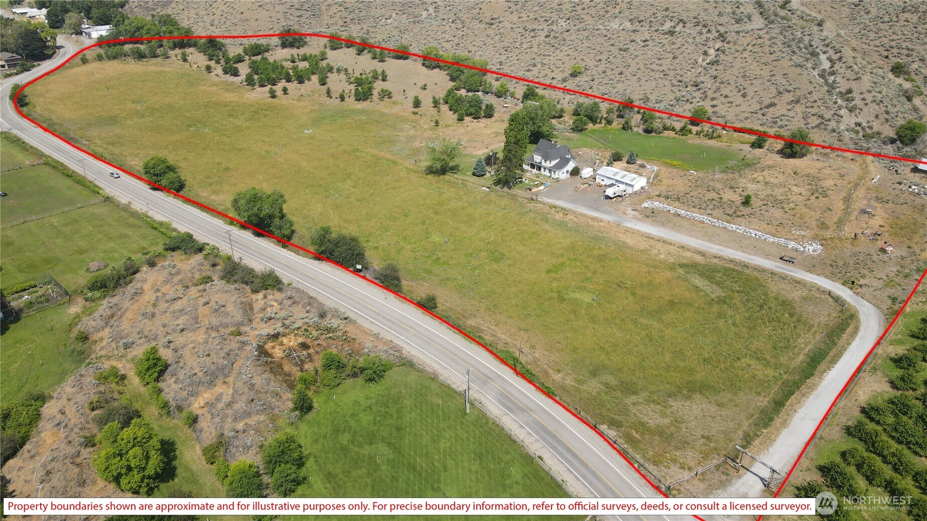 1112 Loomis-Oroville Road Loomis, WA 98827 - Photo 24 of 40 a view of swimming pool with a yard