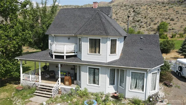 front view of a house with a small yard