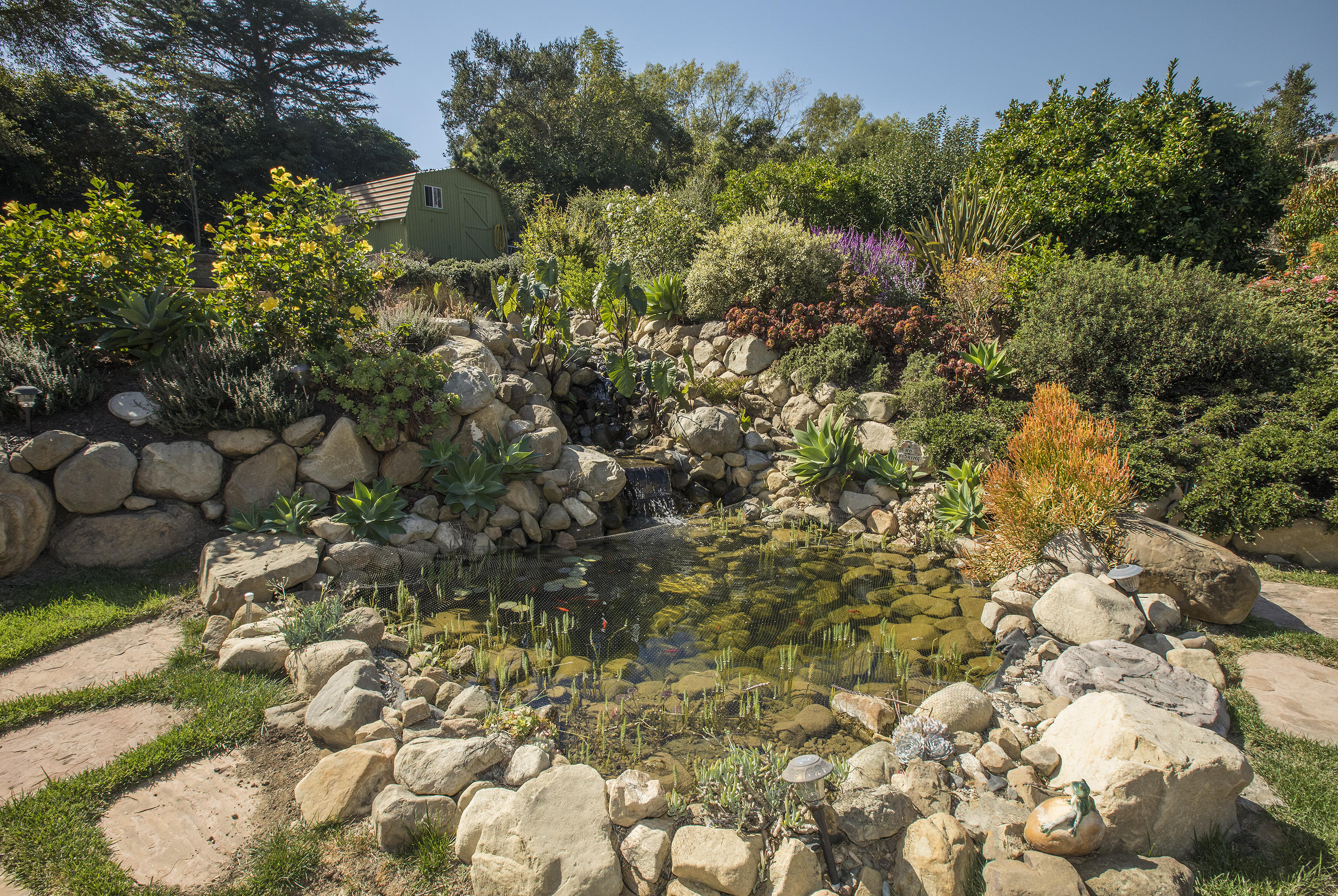 3165 Eucalyptus Hill Road Santa Barbara, CA 93108 - Photo 16 of 21 a view of a tree with a yard