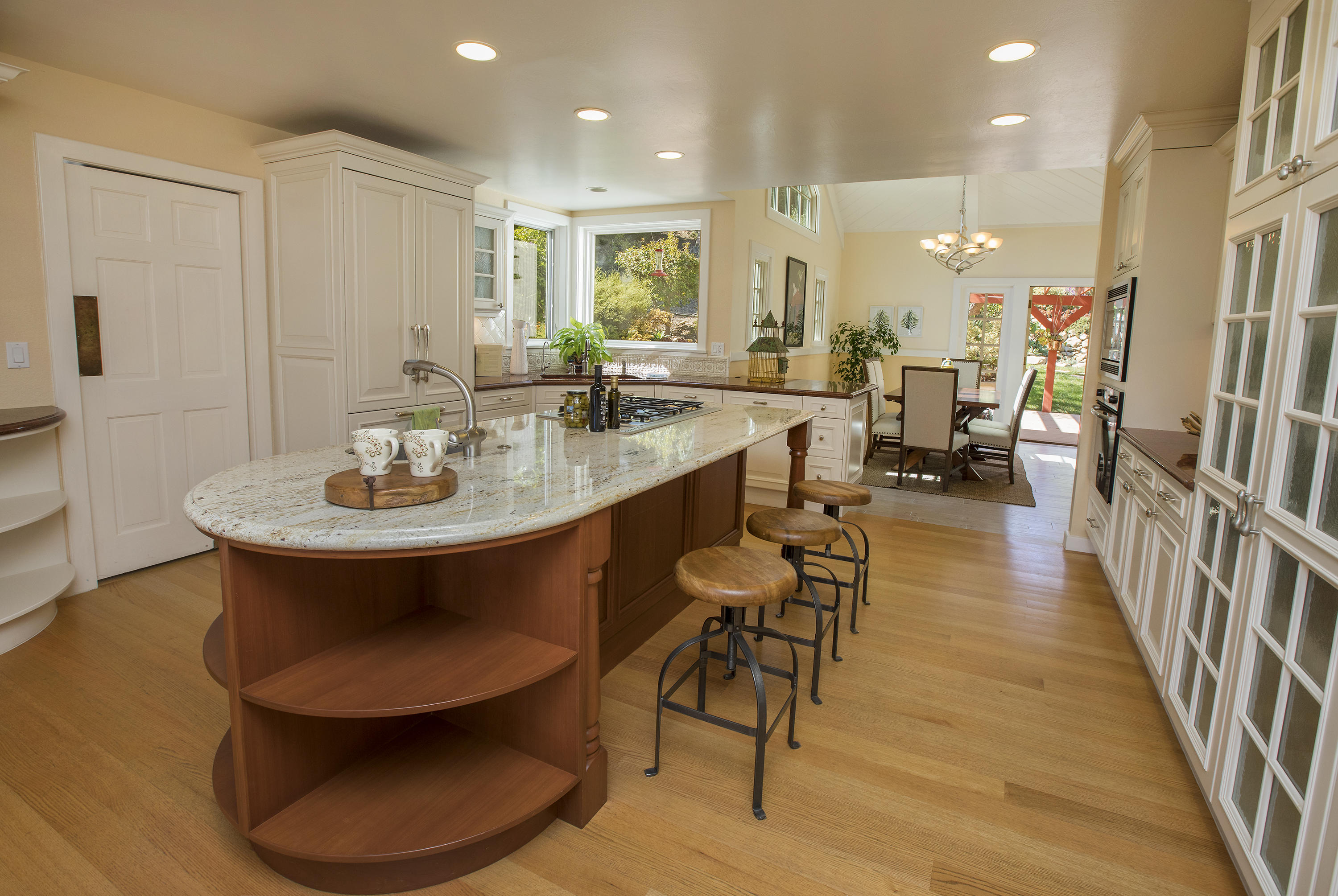 3165 Eucalyptus Hill Road Santa Barbara, CA 93108 - Photo 6 of 21 a view of a dining room with furniture and wooden floor