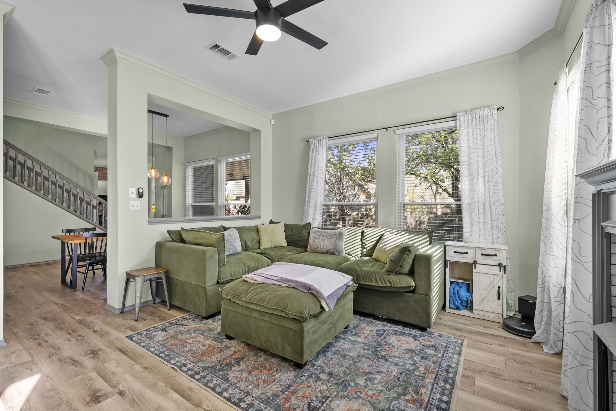 8102 Flashpan Cove Austin, TX 78729 - Photo 6 of 36 Second living room to the left of the entry