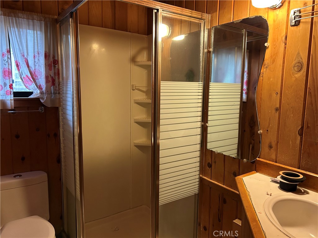 7771 White Chief Mountain Road Fish Camp, CA 93623 - Photo 3 of 4 a bathroom with a sink and a mirror
