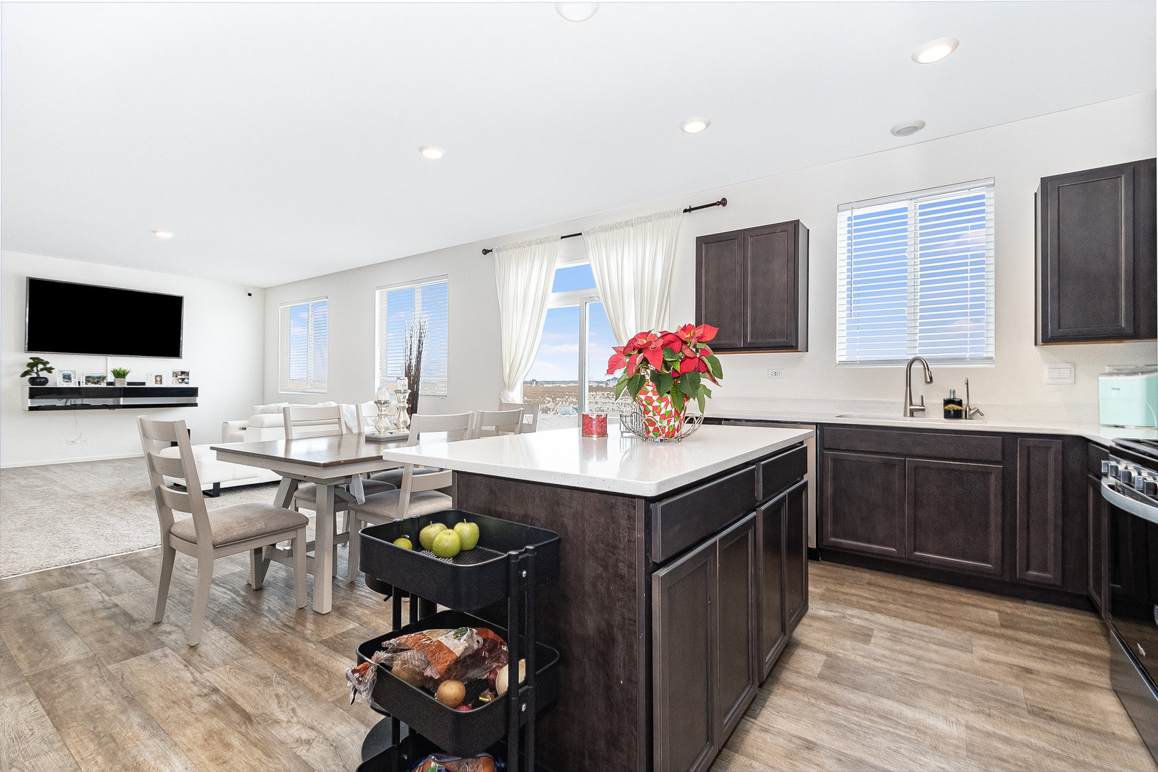 382 Hemlock Lane Oswego, IL 60543 - Photo 4 of 17 a kitchen with a sink cabinets and window