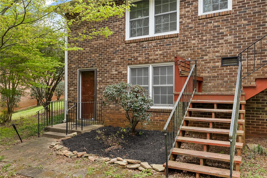 1403 Hanover Road Anderson, SC 29621 - Photo 23 of 40 This brick residence offers inviting entrances and convenient outdoor access.