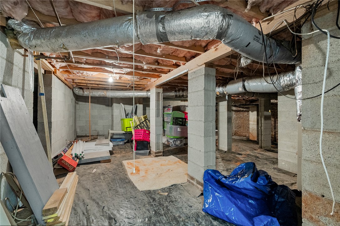 1403 Hanover Road Anderson, SC 29621 - Photo 30 of 40 This spacious, unfinished basement offers extensive storage and customization potential.