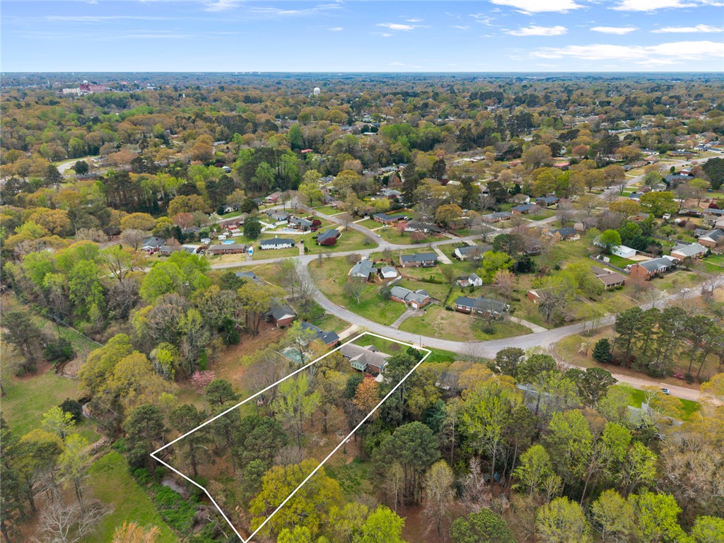 1403 Hanover Road Anderson, SC 29621 - Photo 38 of 40 An expansive aerial perspective highlights a verdant community with ample lot space.