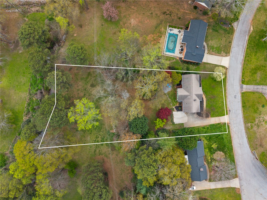 1403 Hanover Road Anderson, SC 29621 - Photo 40 of 40 This expansive lot offers ample space for outdoor living and potential development.