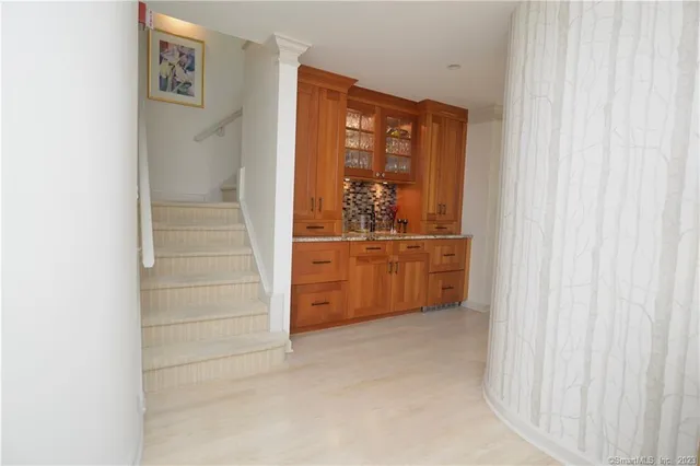 a view of an empty room and closet