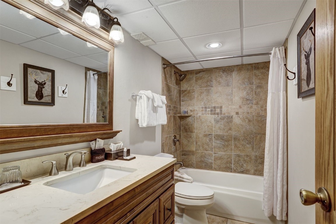 601 Village Road, Unit 503 Breckenridge, CO 80424 - Photo 14 of 48 a bathroom with a sink a toilet and shower
