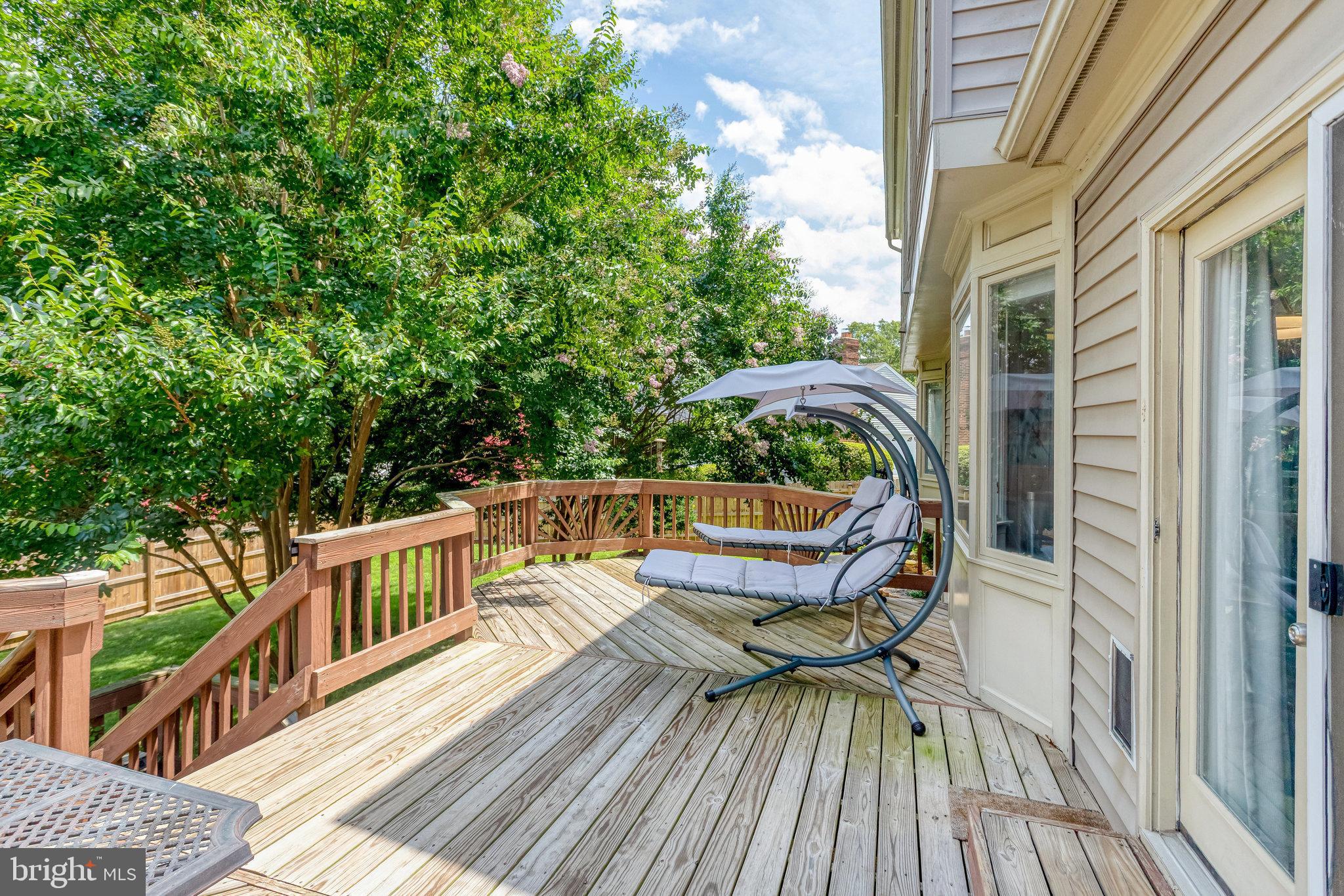 21 Burns Road Stafford, VA 22554 - Photo 22 of 35 Serene deck retreat surrounded by greenery.