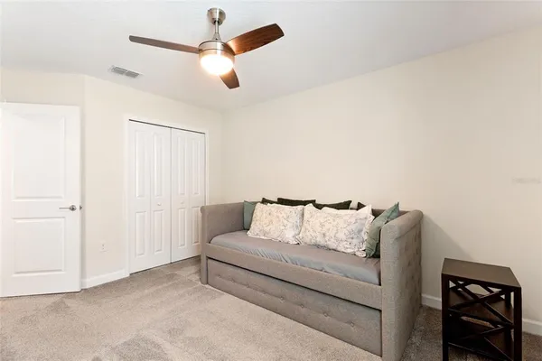 a bathroom with a sink double vanity and a mirror