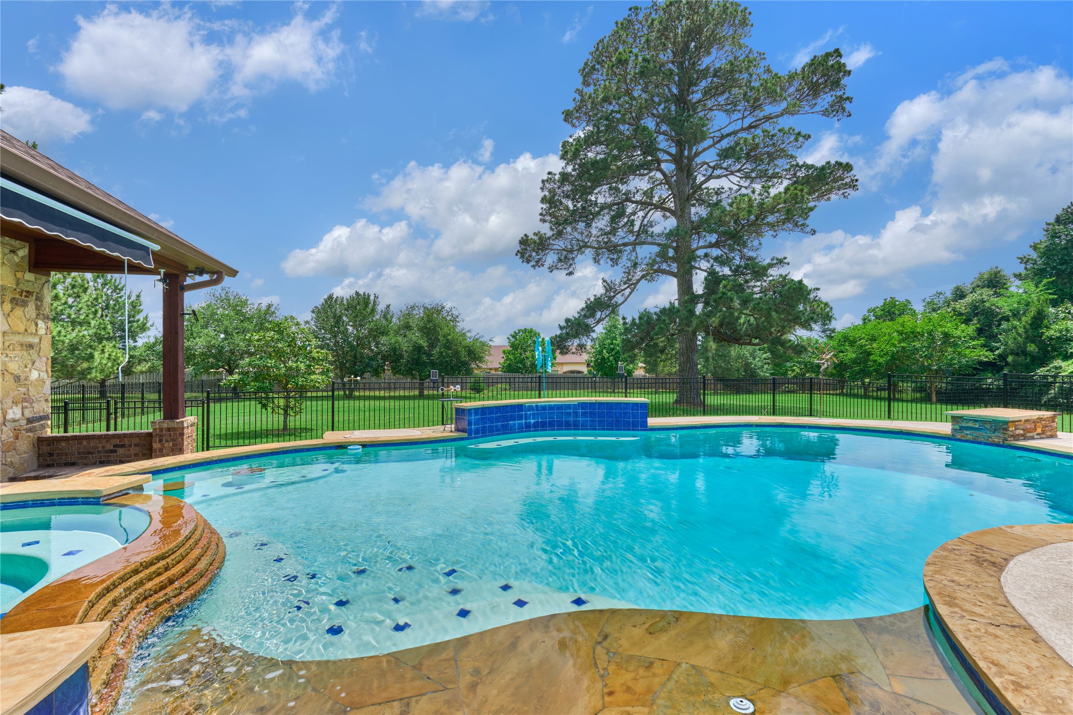 19089 Grandview Point Montgomery, TX 77356 - Photo 3 of 48 a view of a swimming pool with a yard