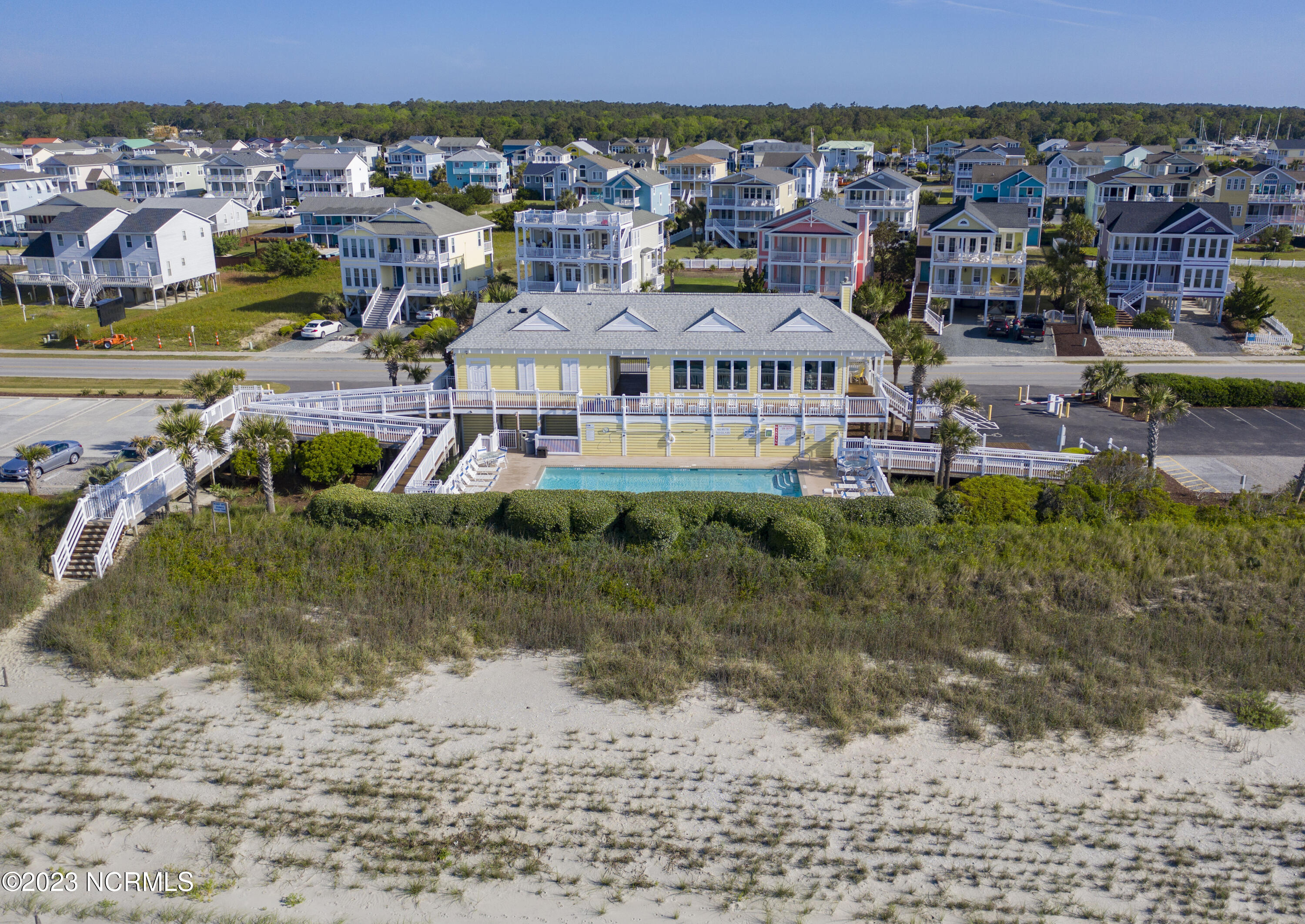 1620 Goley Hewett Road Southeast, Unit 105 Bolivia, NC 28422 - Photo 27 of 57 Beach club aerial