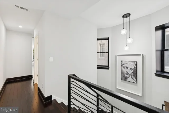 a view of a hallway with interior of the house