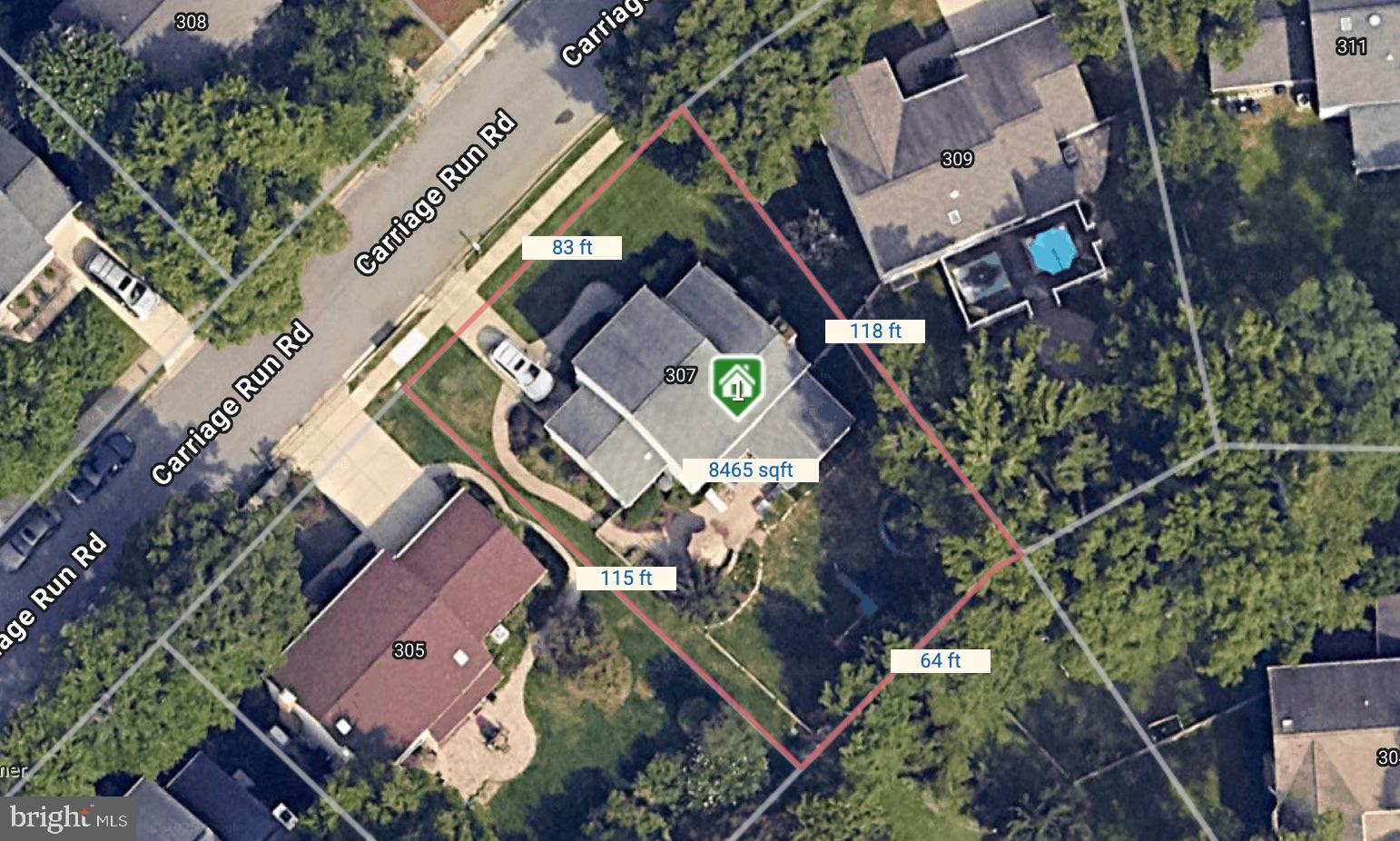 307 Carriage Run Road Annapolis, MD 21403 - Photo 50 of 52 an aerial view of a city with lots of residential buildings