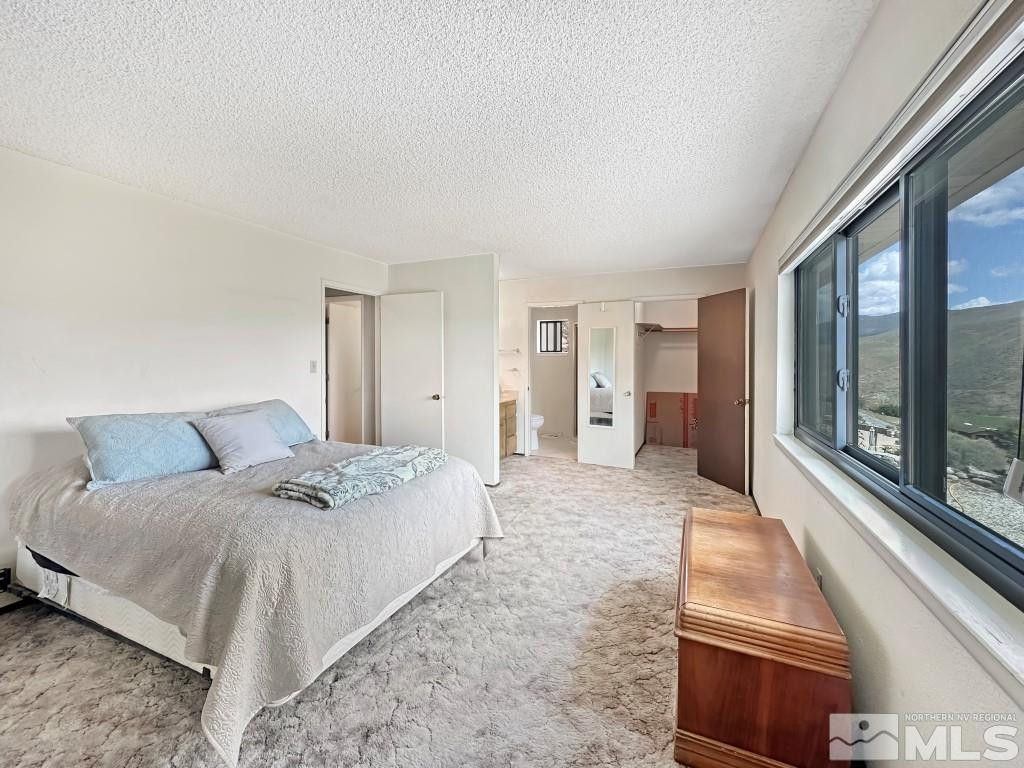 20595 Cooke Drive Reno, NV 89521 - Photo 18 of 32 a spacious bedroom with a bed and glass door