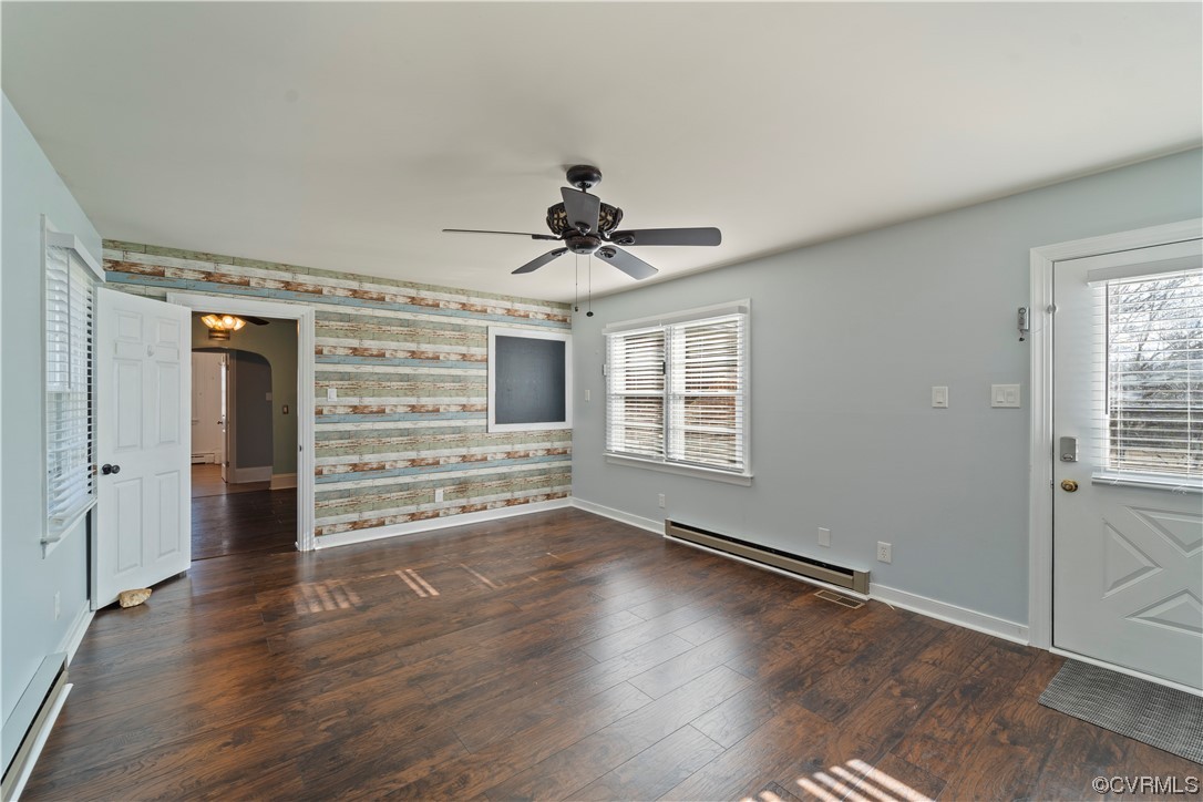 3600 Gregory Pond Road Chesterfield, VA 23236 - Photo 12 of 36 wooden floor in an empty room with a window