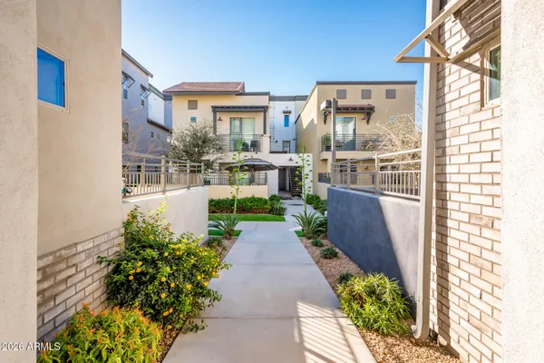 a house view with a outdoor space