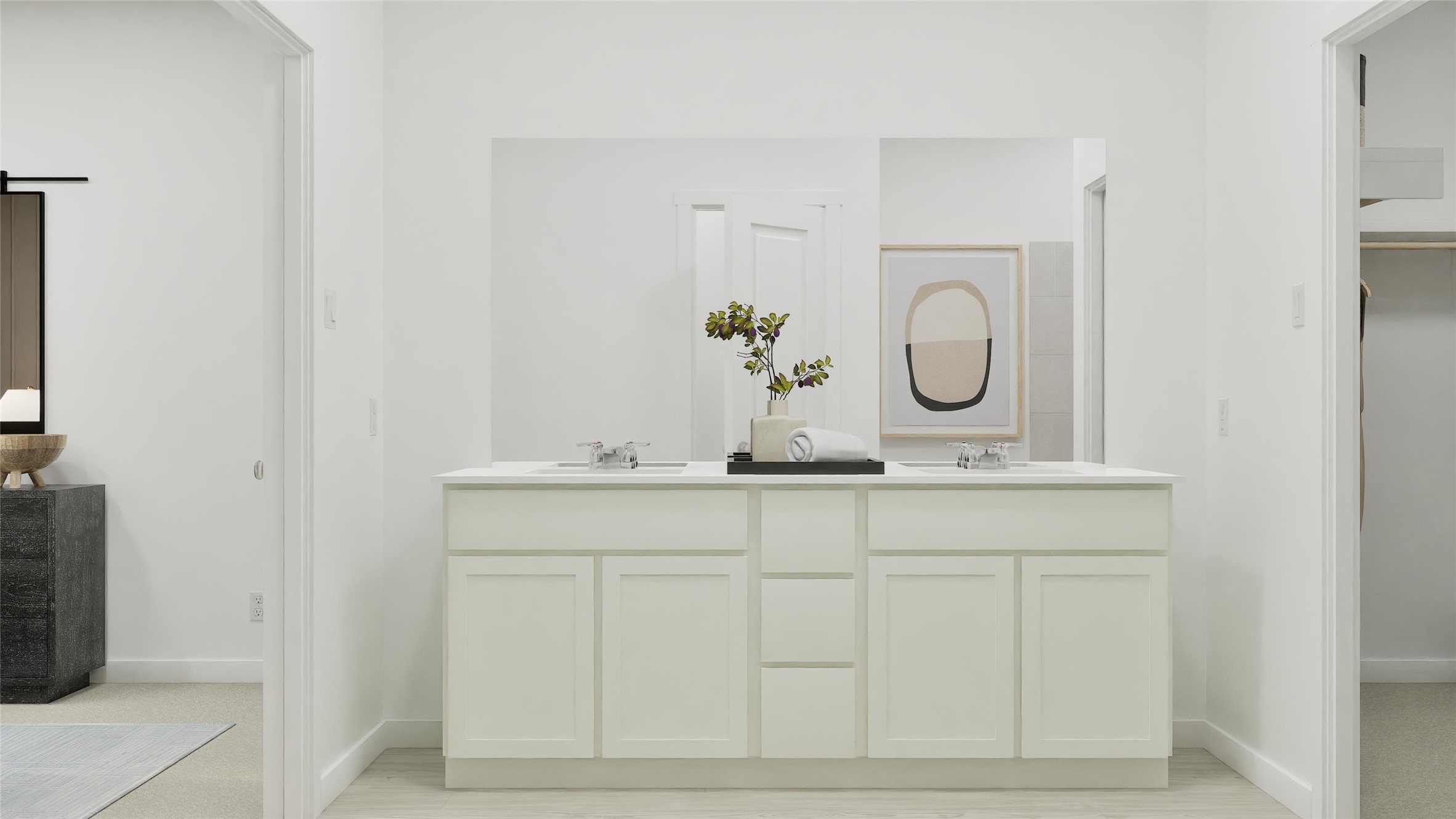 326 Seven Seas Drive Kyle, TX 78640 - Photo 32 of 37 a bathroom with mirror and