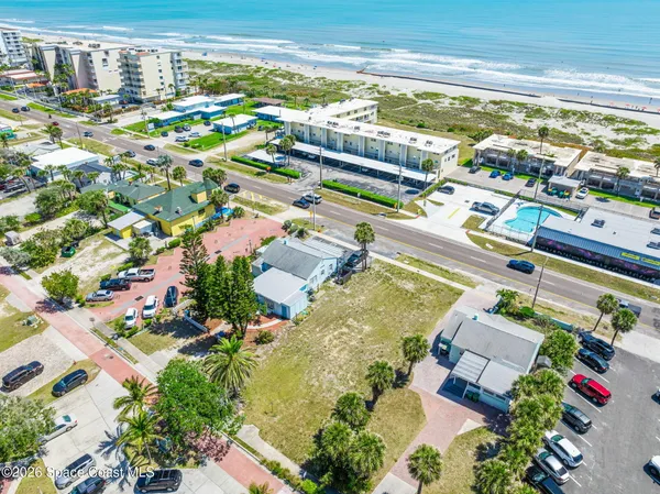 view of a city with an ocean view