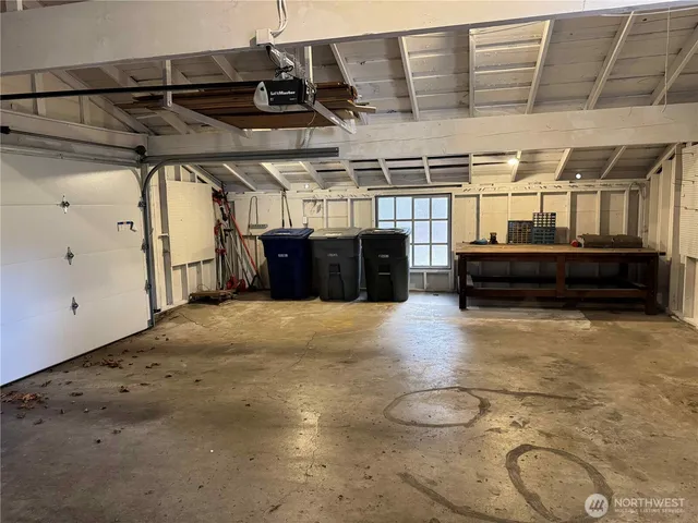 a view of a wooden deck