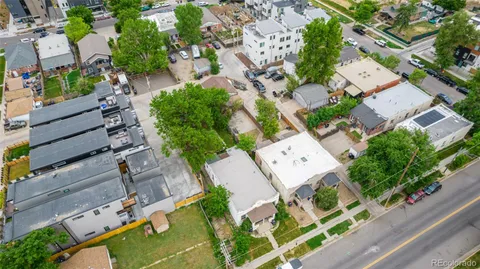 an aerial view of residential house with outdoor space