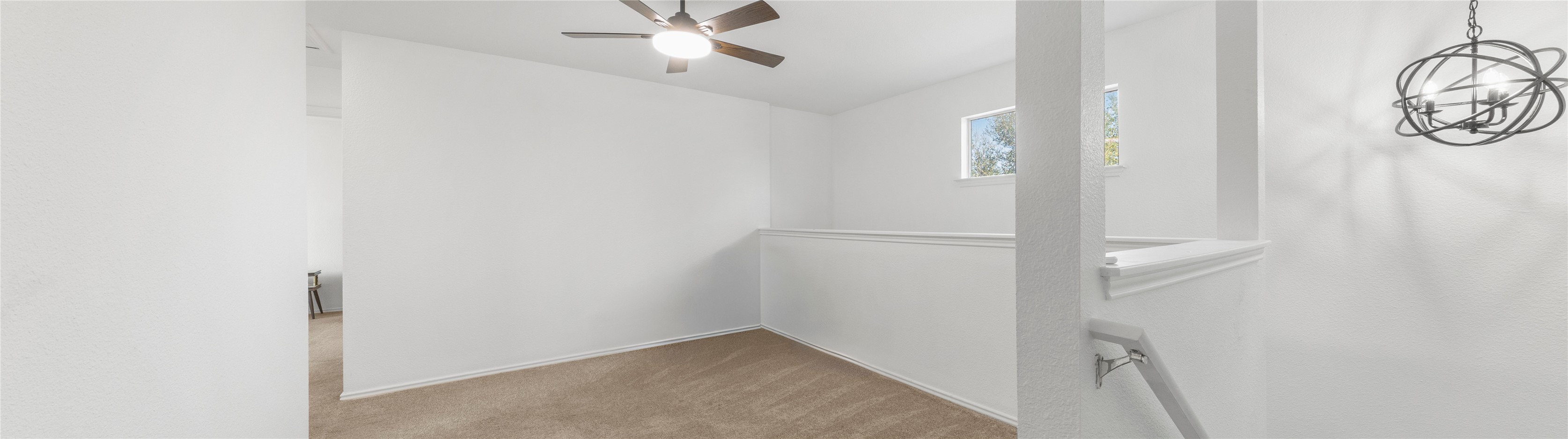 248 Endeavour Kyle, TX 78640 - Photo 24 of 32 Spare room with light carpet and a ceiling fan