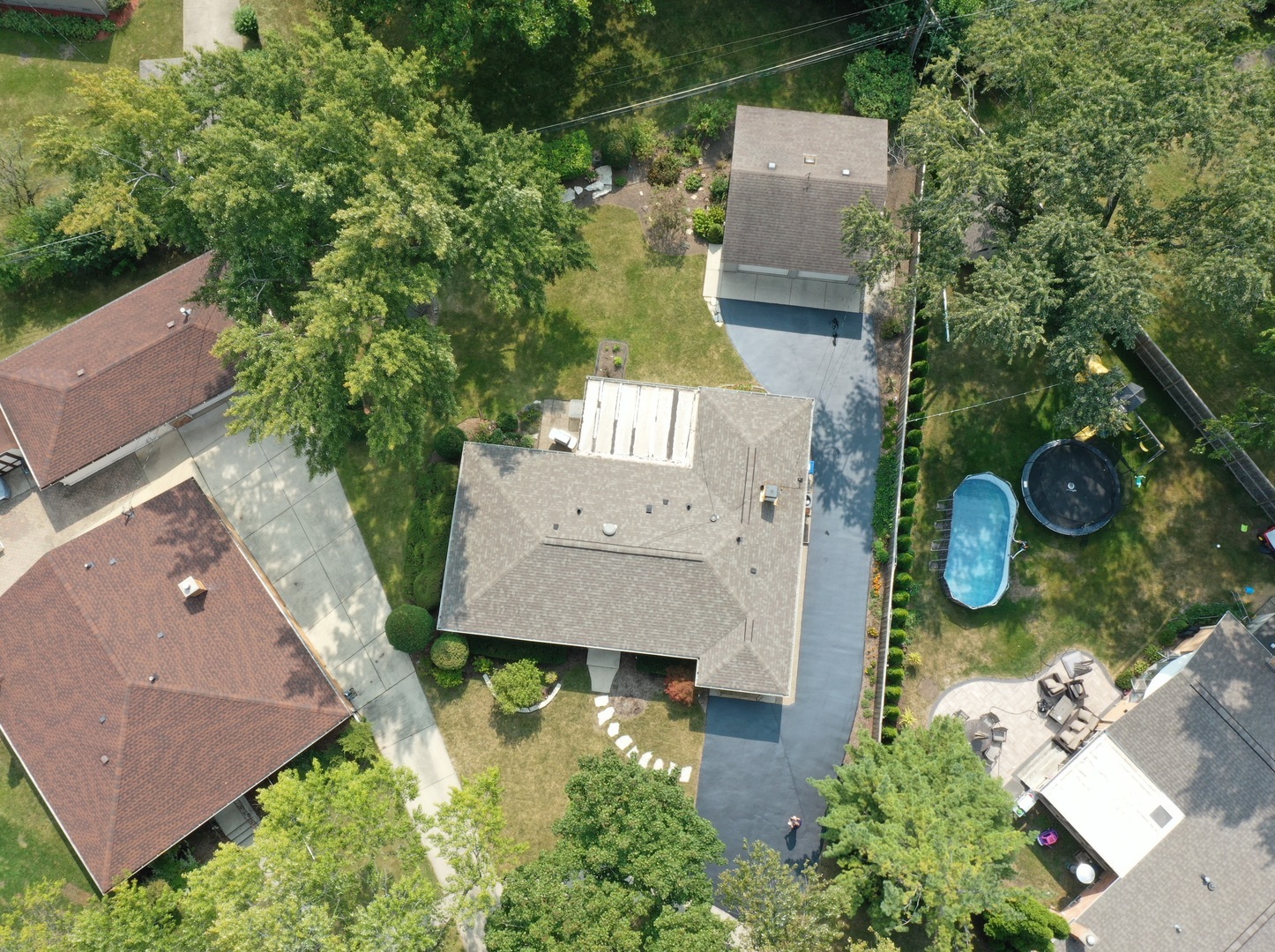 1715 Verde Court Mount Prospect, IL 60056 - Photo 30 of 30 an aerial view of a house with garden space and street view