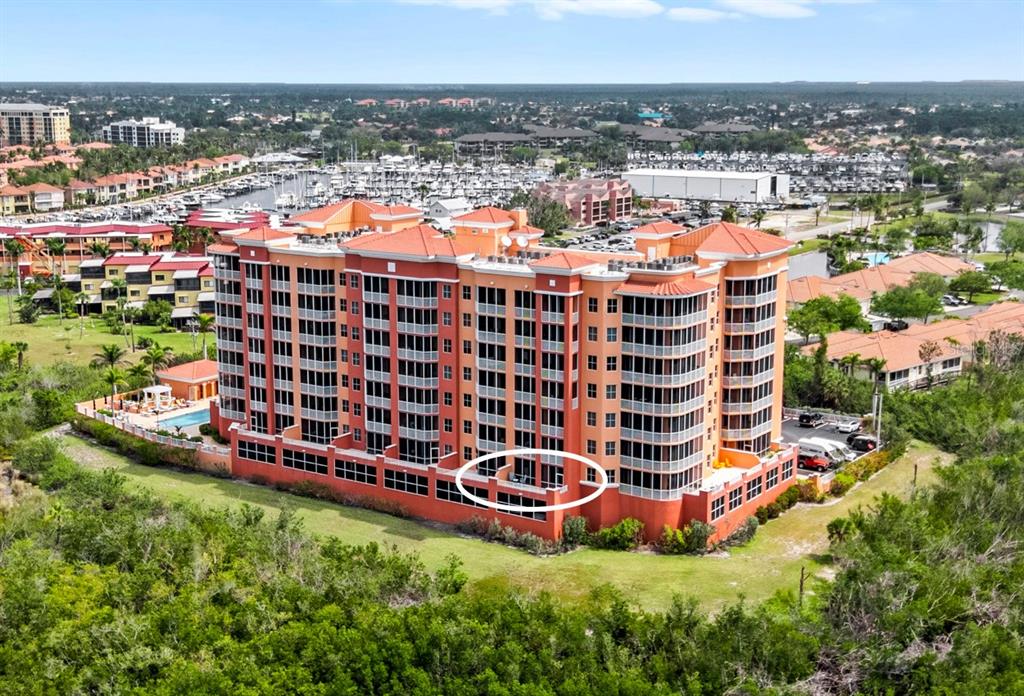 a view of a city with tall buildings