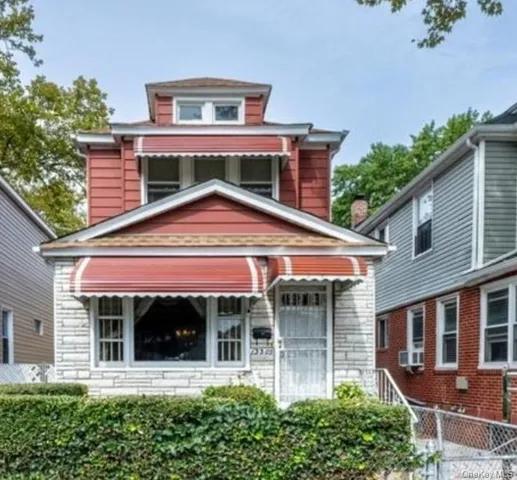 front view of a house with a porch